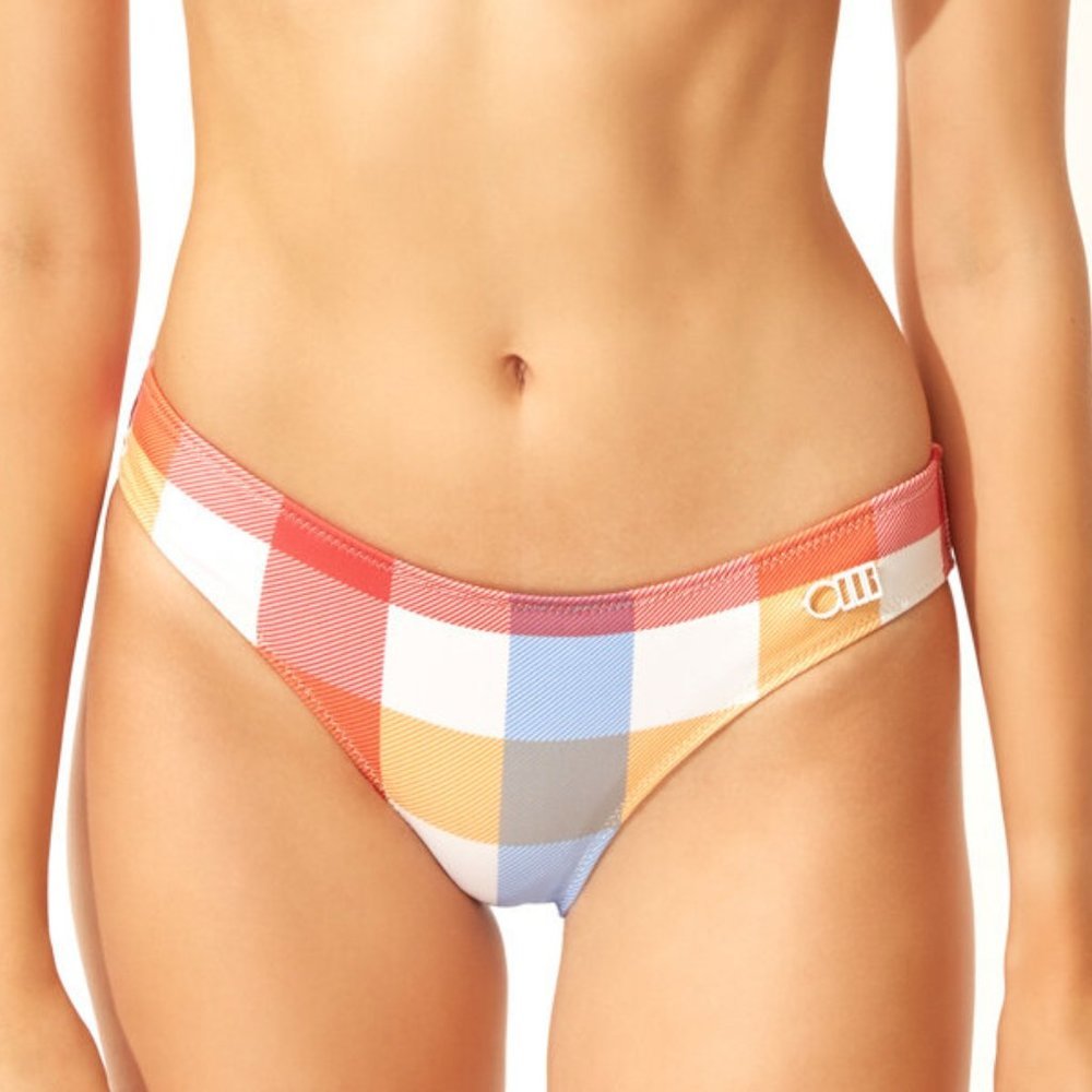 Solid & Striped The Elle Bikini Bottom in Beach Plaid